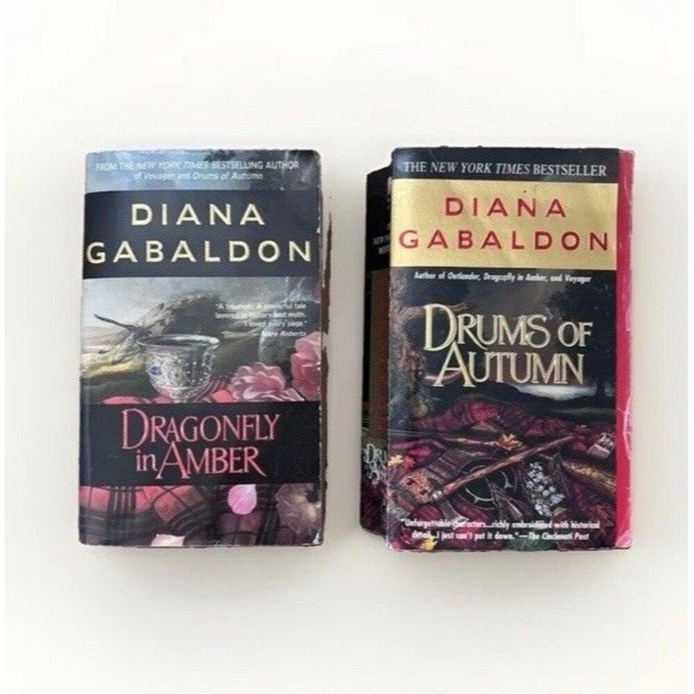 Outlander Vintage 90s Paperback 1st Edition Dragonfly in Amber & Drums of Autumn